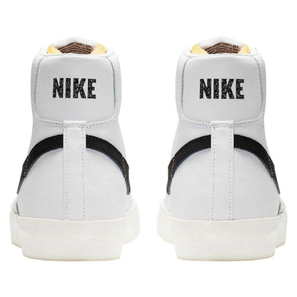 White-Black - Back - Nike Childrens-Kids Blazer Mid ´77 High Top Trainers