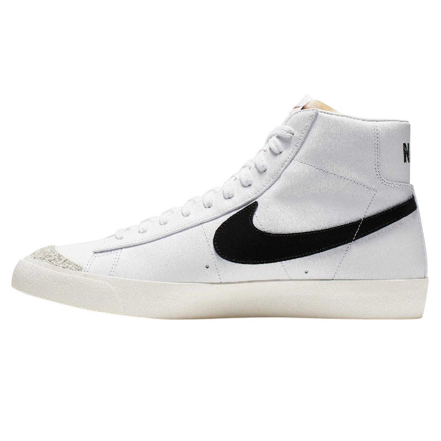 White-Black - Side - Nike Childrens-Kids Blazer Mid ´77 High Top Trainers