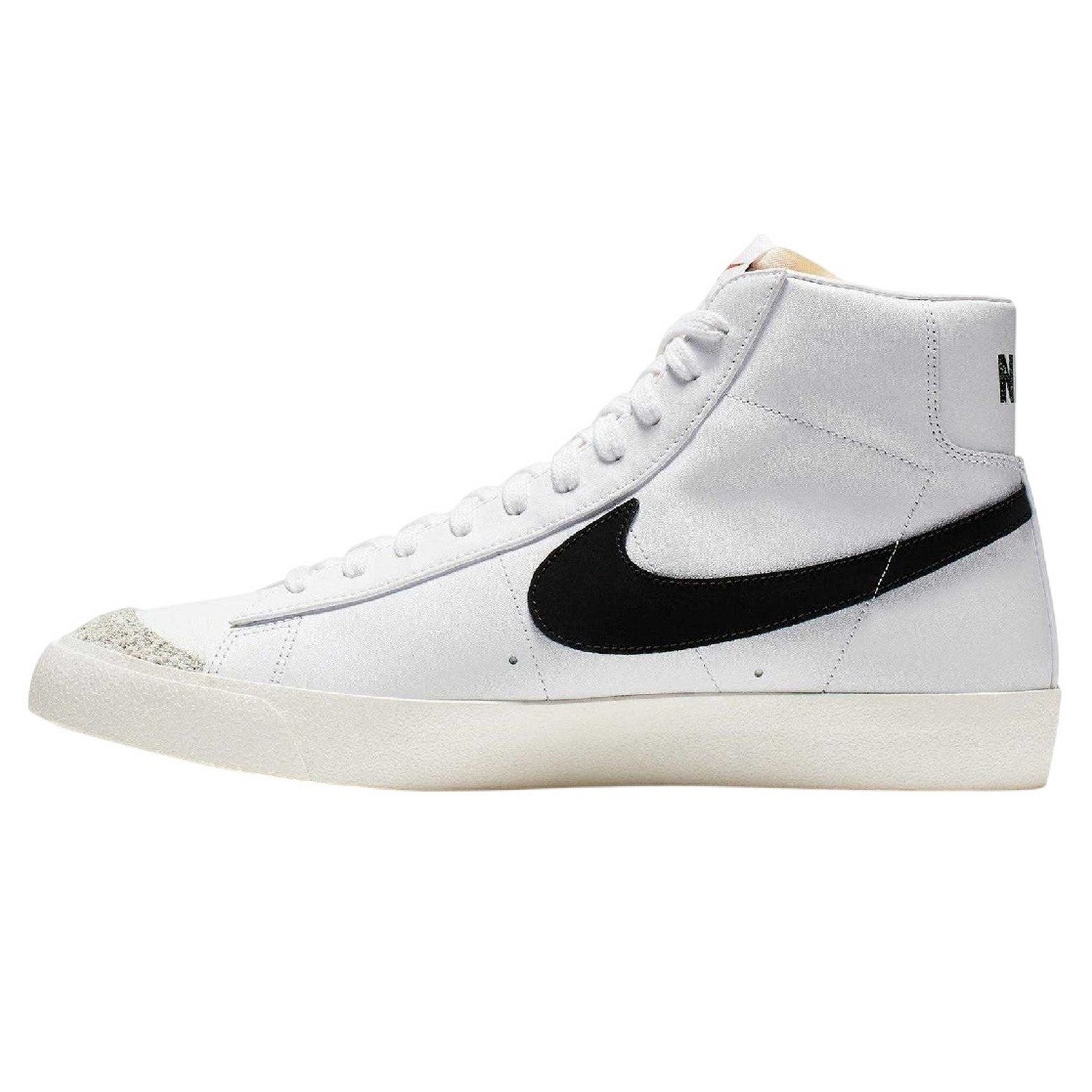 White-Black - Side - Nike Childrens-Kids Blazer Mid ´77 High Top Trainers