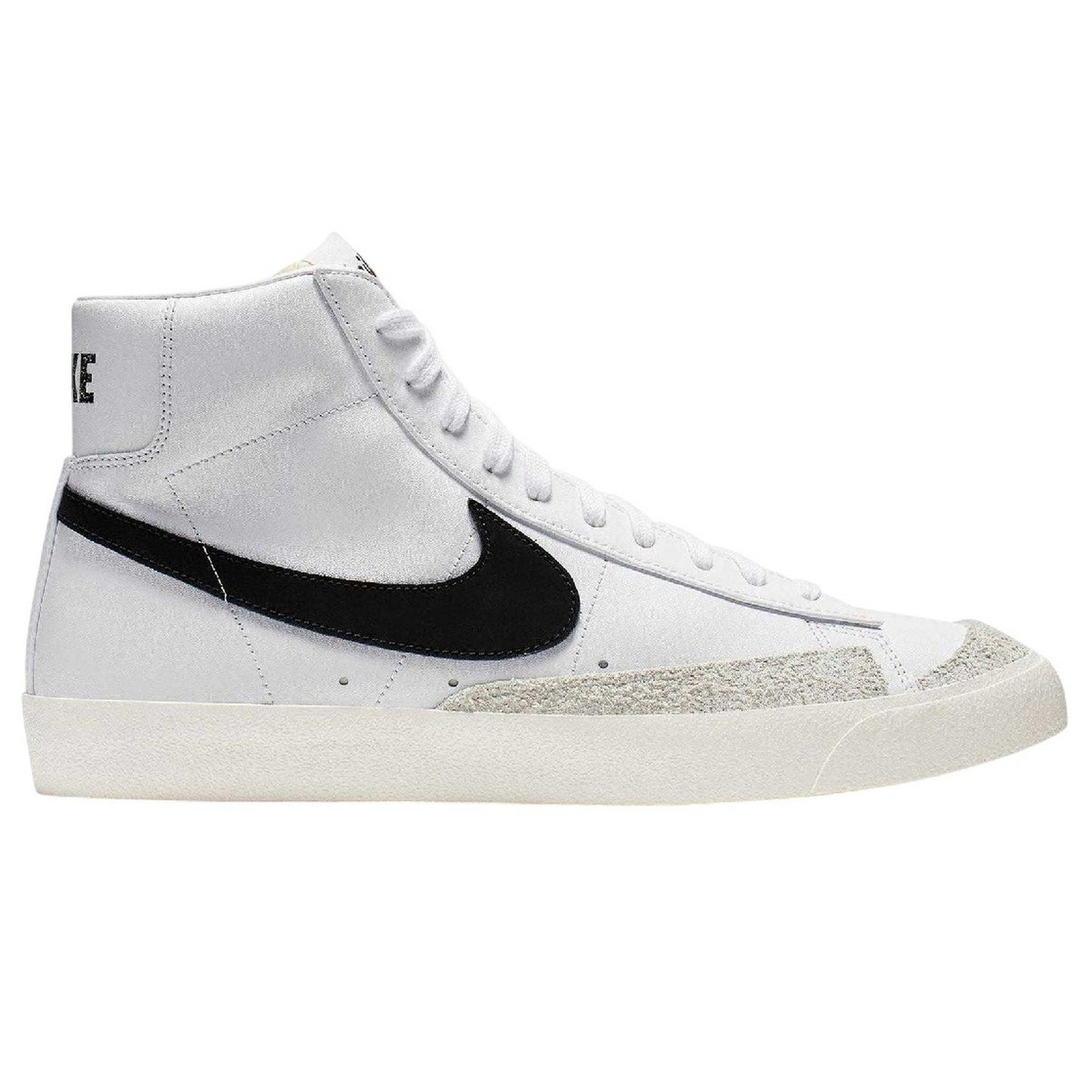 White-Black - Front - Nike Childrens-Kids Blazer Mid ´77 High Top Trainers