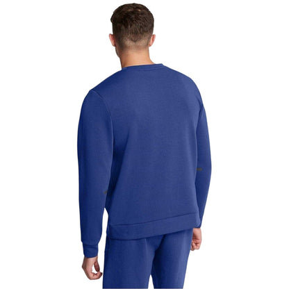 Tech Blue-Black - Back - Under Armour Mens Fleece Regular Sweatshirt