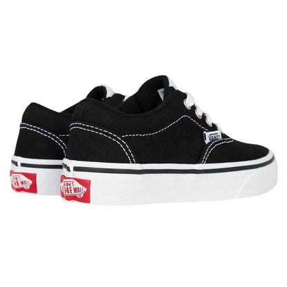 Black-White - Back - Vans Childrens-Kids Doheny SS19 Canvas Flat Trainers