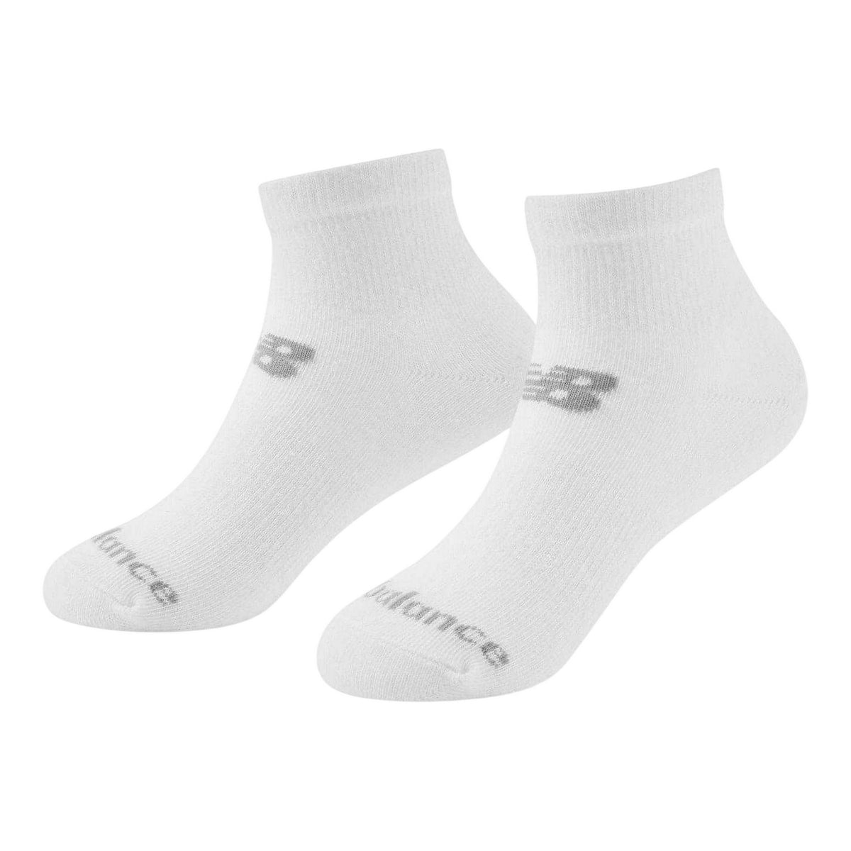 White - Back - New Balance Childrens-Kids Logo Ankle Socks (Pack of 3)