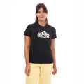 Black - Back - Adidas Womens-Ladies Floral T-Shirt