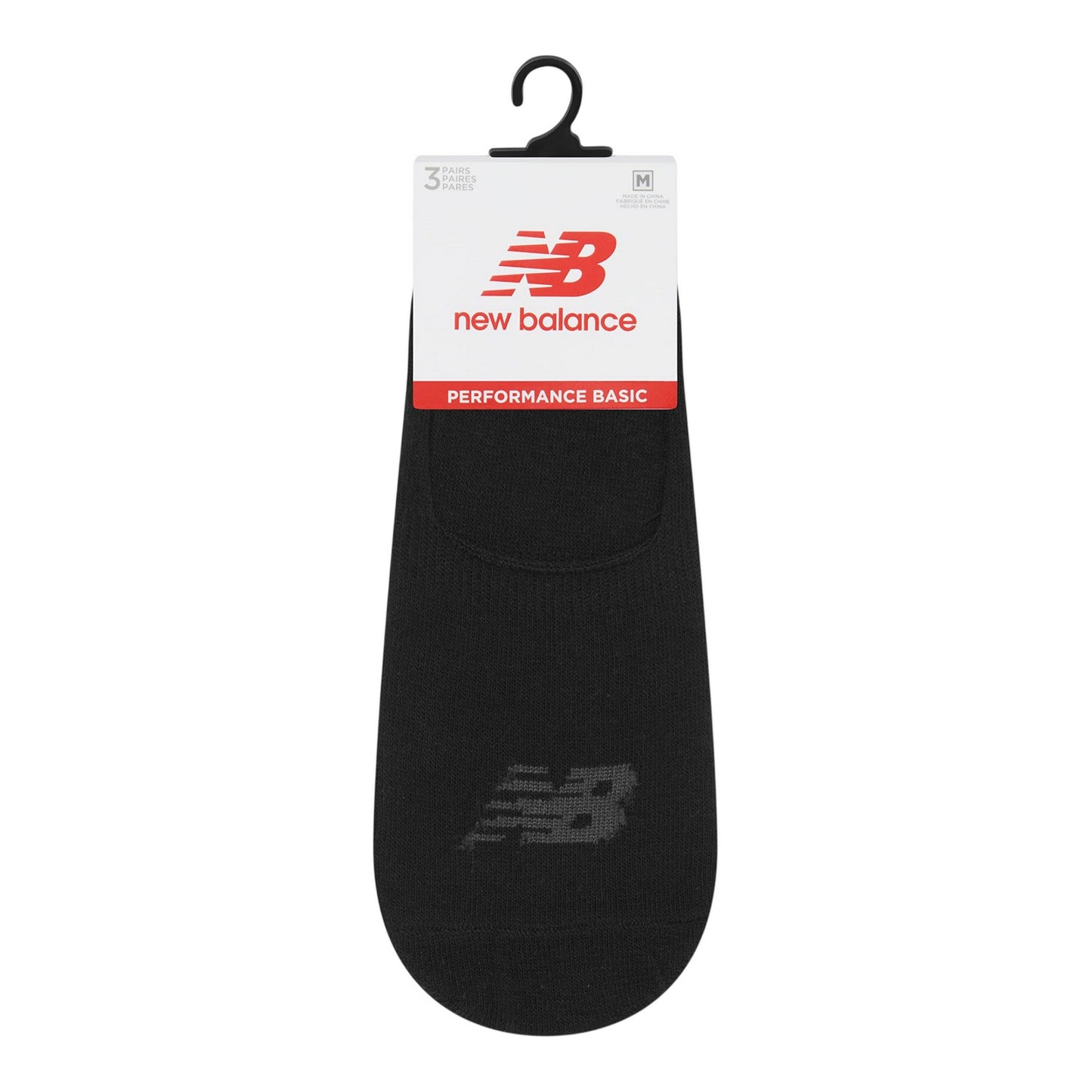 Black - Back - New Balance Unisex Adult No-Show Socks (Pack of 3)