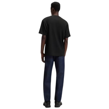 Black - Back - Hugo Boss Mens Dubi Tech Relaxed Fit T-Shirt