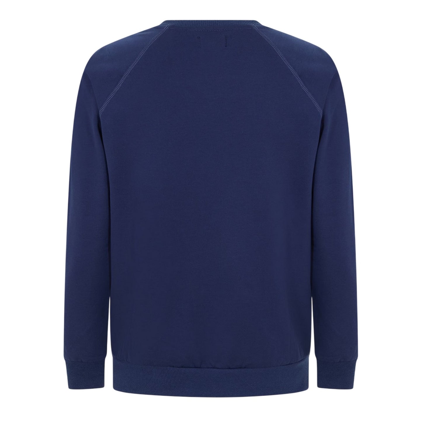 Navy - Back - Aquascutum Mens Crest Raglan Sweatshirt