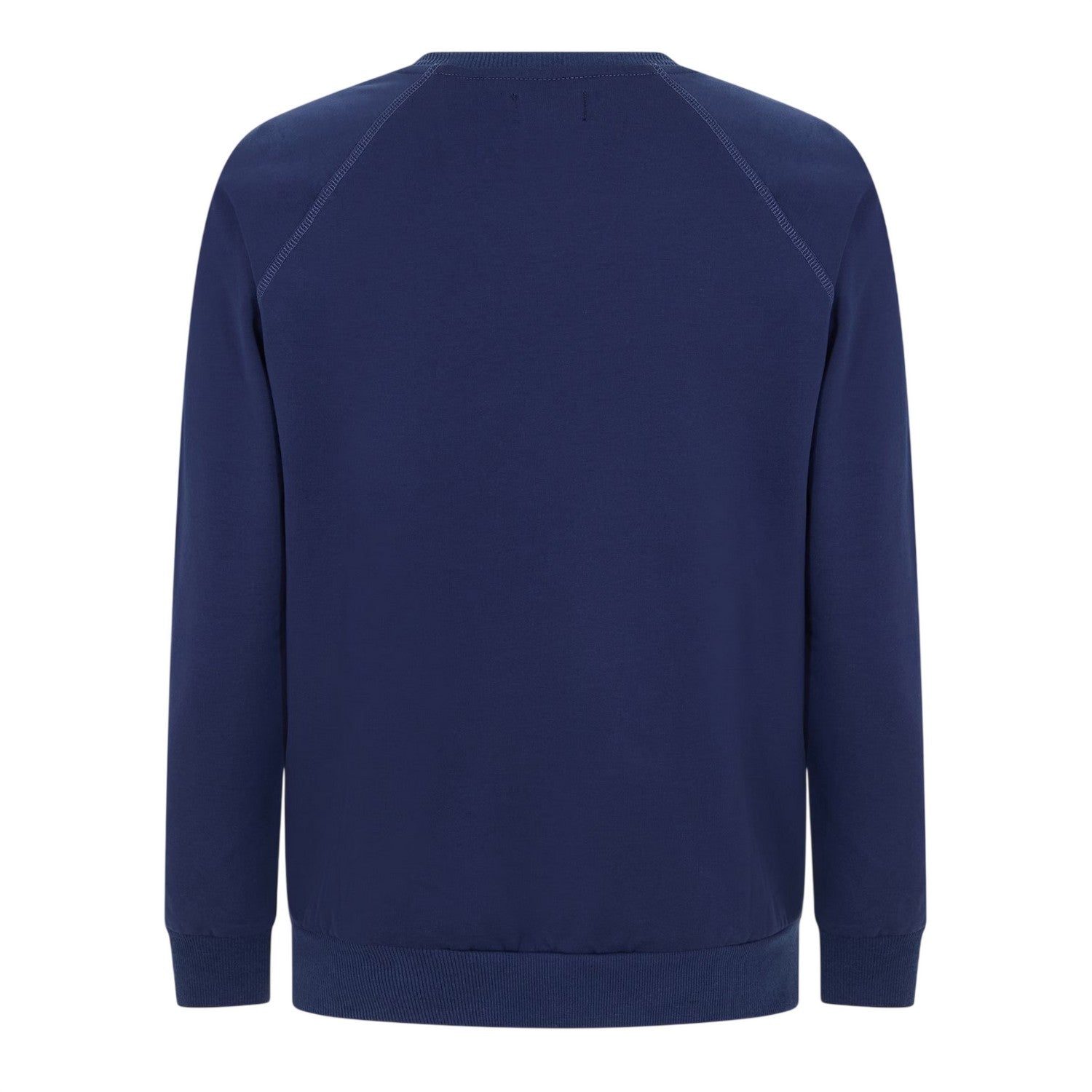 Navy - Back - Aquascutum Mens Crest Raglan Sweatshirt