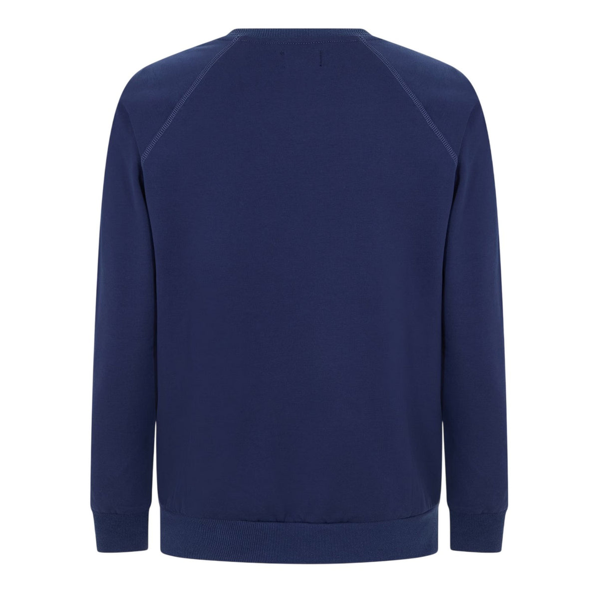 Navy - Back - Aquascutum Mens Crest Raglan Sweatshirt