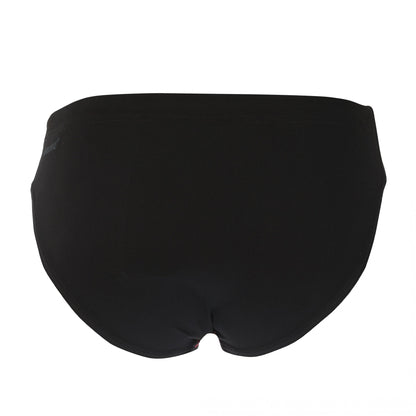 Black-Red - Back - Speedo Mens Allover Swim Briefs