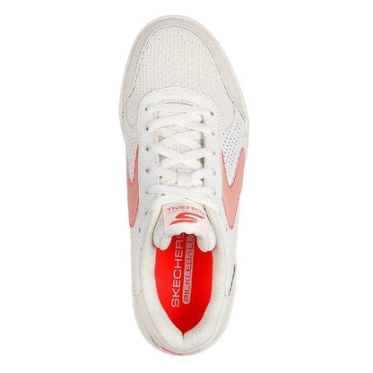 Off White - Side - Skechers Womens-Ladies Viper Classic Flat Court Trainers