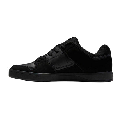 Triple Black - Back - DC Mens Cure Basket Homme Flat Skate Shoes