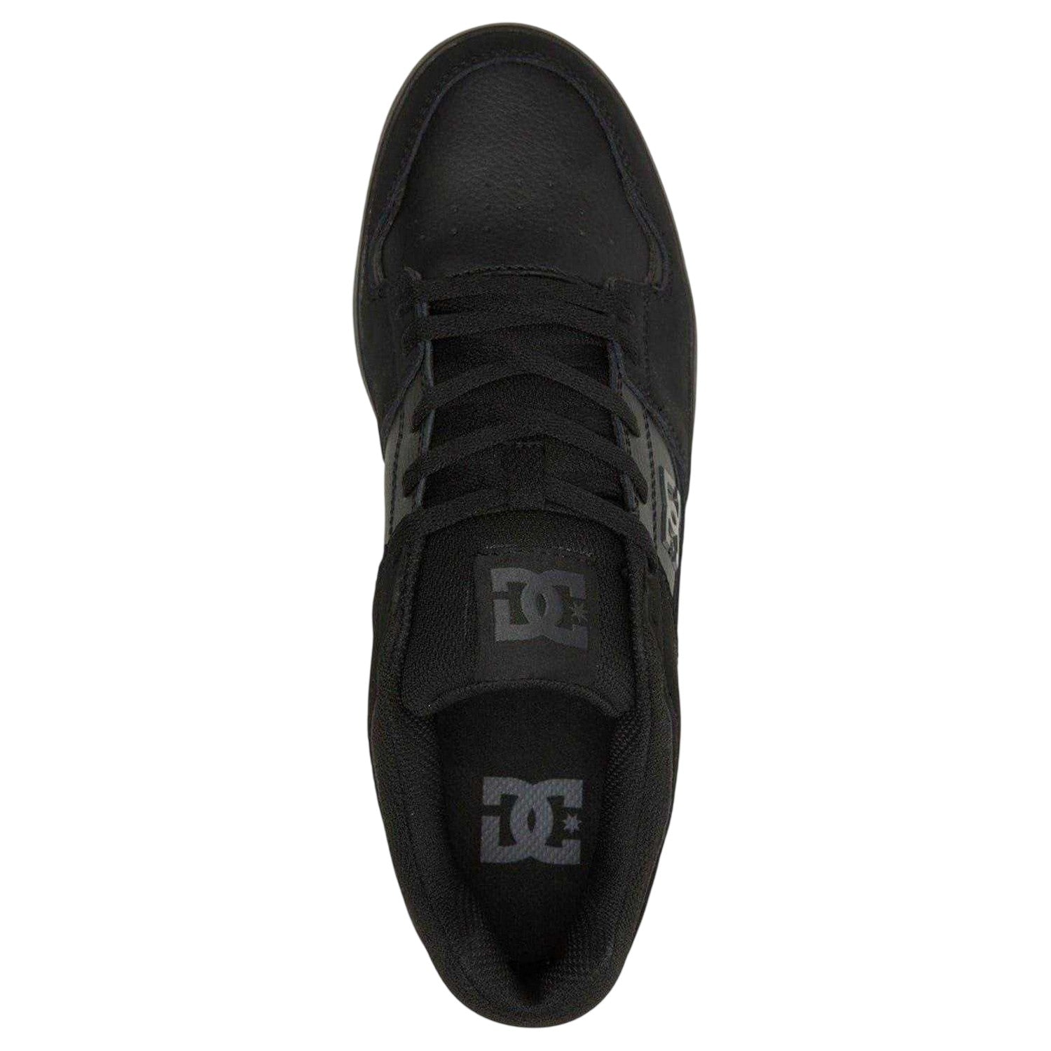 Triple Black - Side - DC Mens Cure Basket Homme Flat Skate Shoes