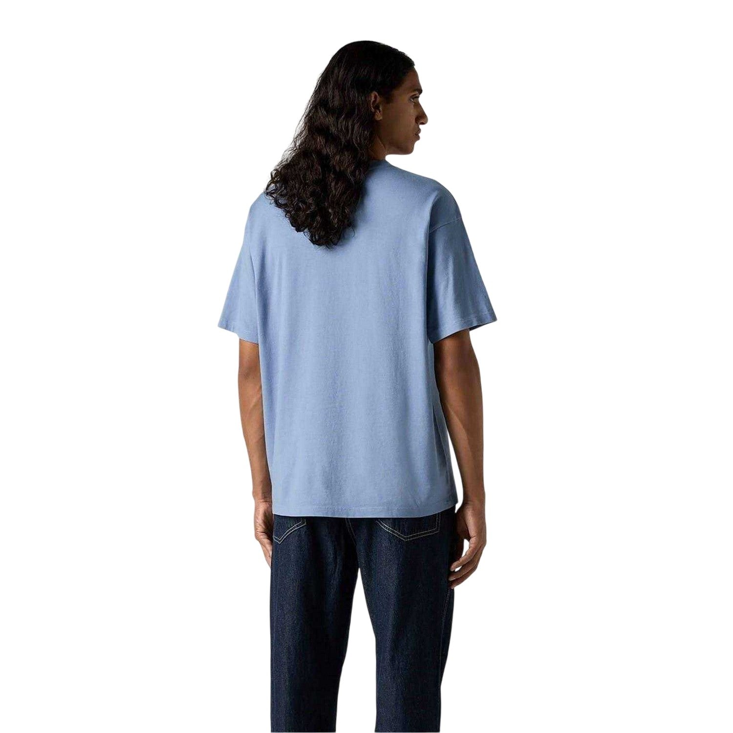 Blue - Back - Levis Mens Graphic Vintage Crew Neck T-Shirt