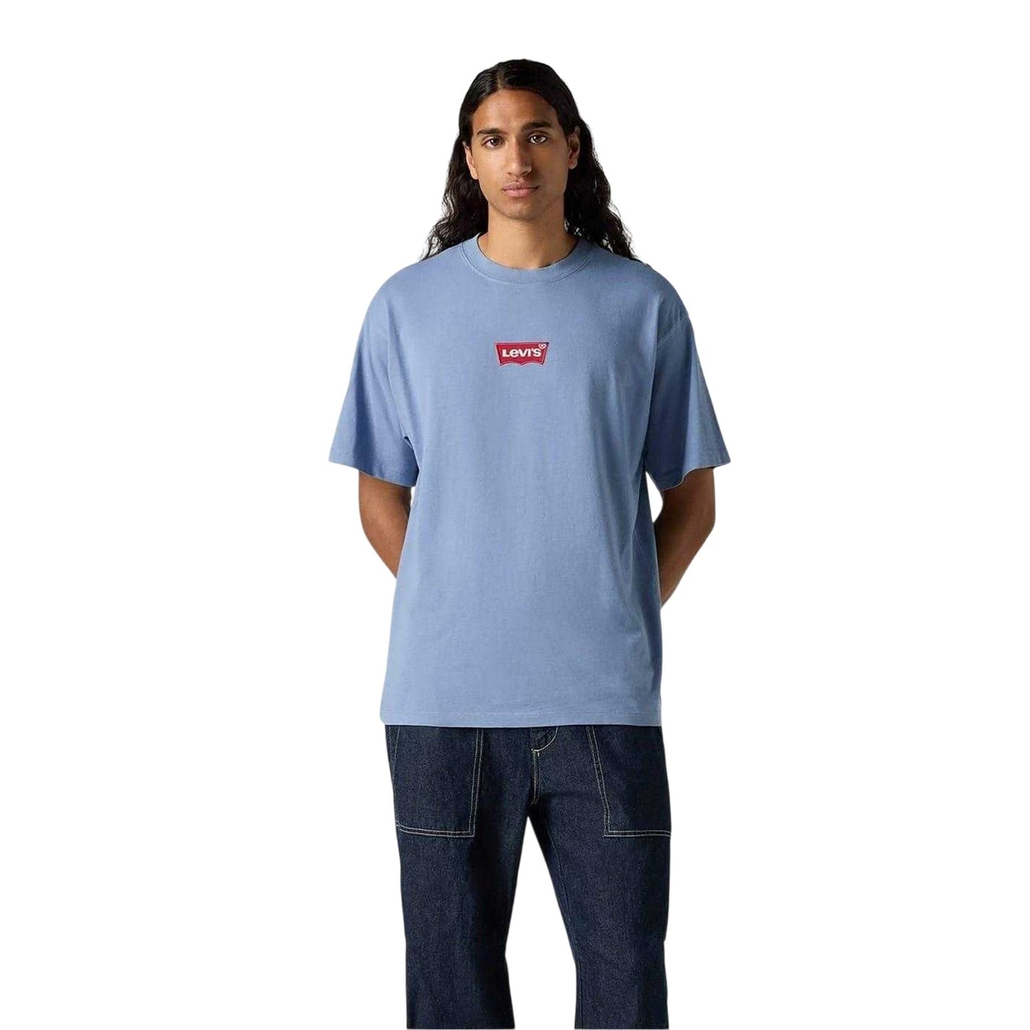 Blue - Front - Levis Mens Graphic Vintage Crew Neck T-Shirt