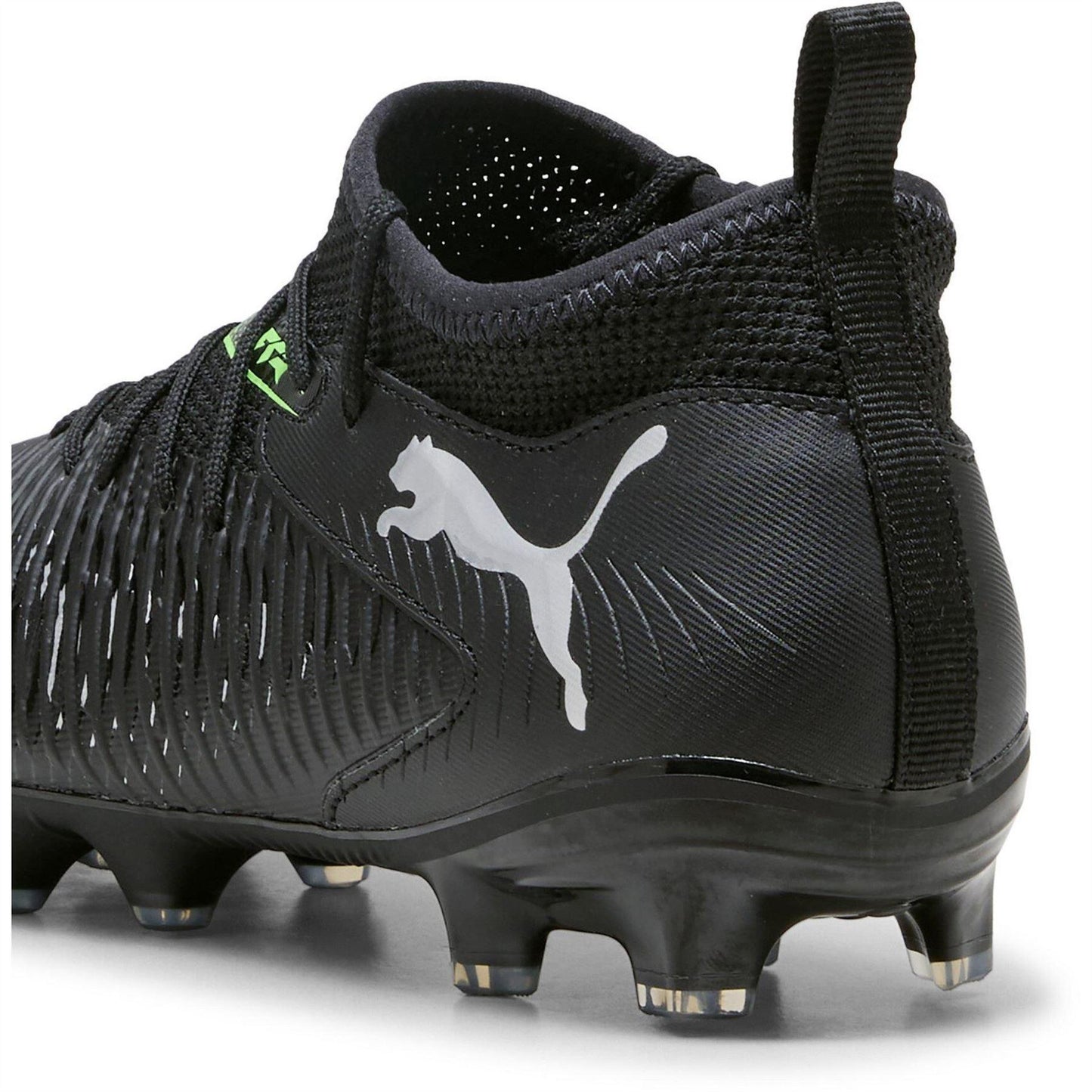 Black-Green - Pack Shot - Puma Childrens-Kids Future 8 Ultimate Match Artificial Ground Football Boots