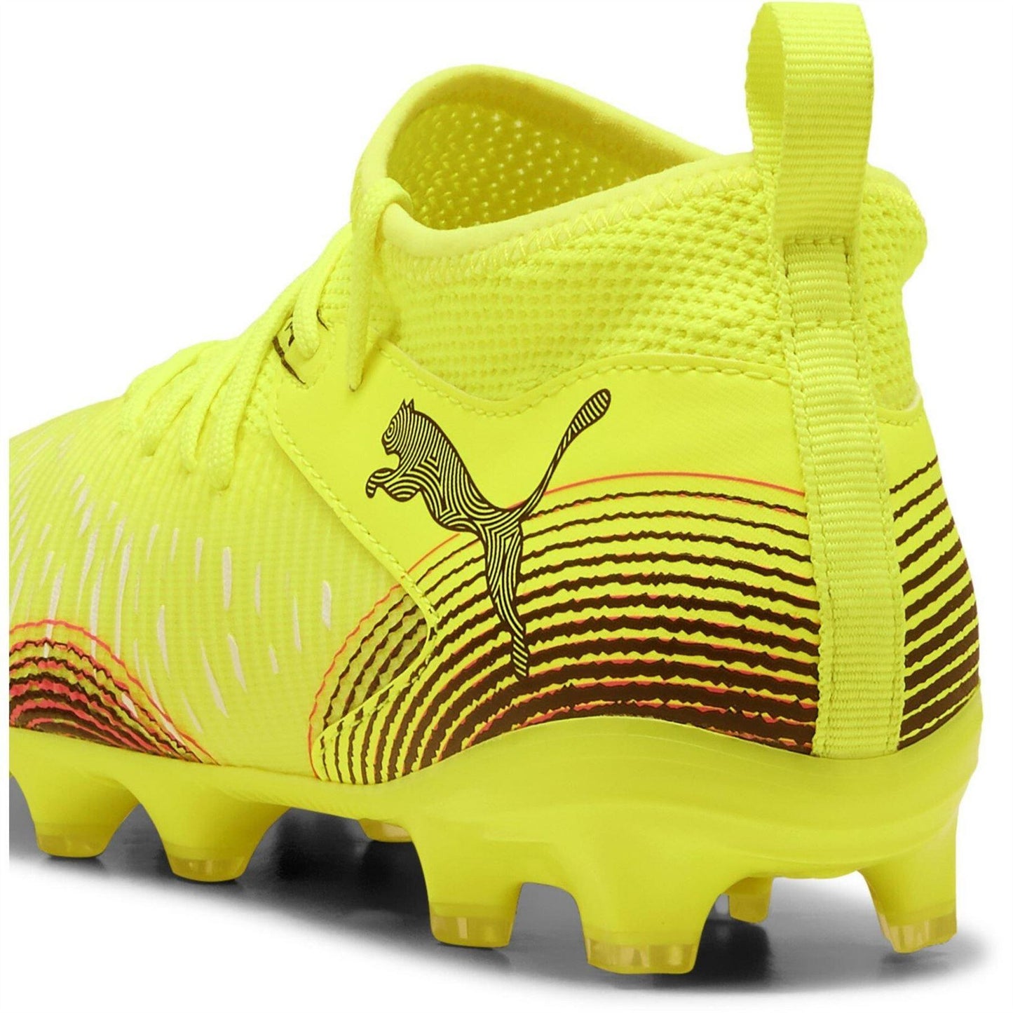 Yellow-Black - Pack Shot - Puma Childrens-Kids Future 8 Ultimate Match Artificial Ground Football Boots