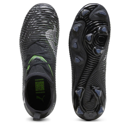 Black-Green - Side - Puma Childrens-Kids Future 8 Ultimate Match Artificial Ground Football Boots