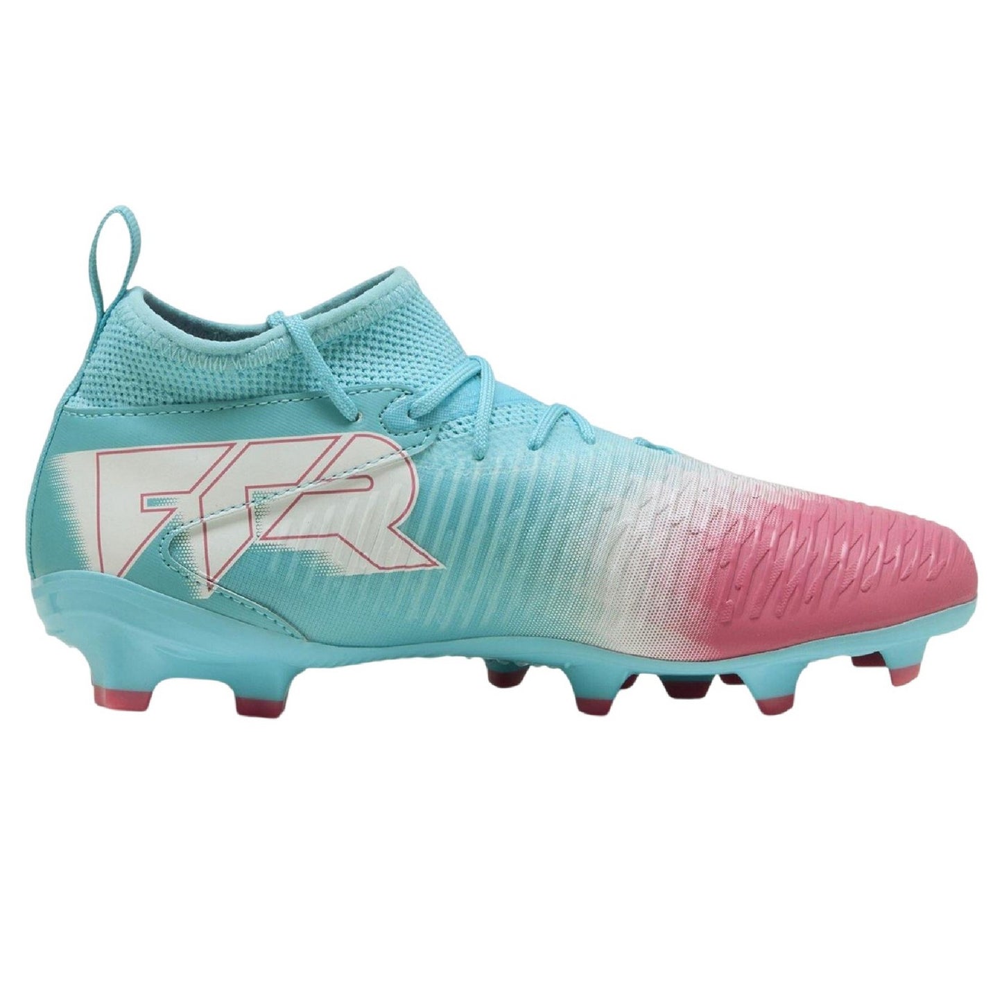 Blue-White - Front - Puma Childrens-Kids Future 8 Ultimate Match Artificial Ground Football Boots