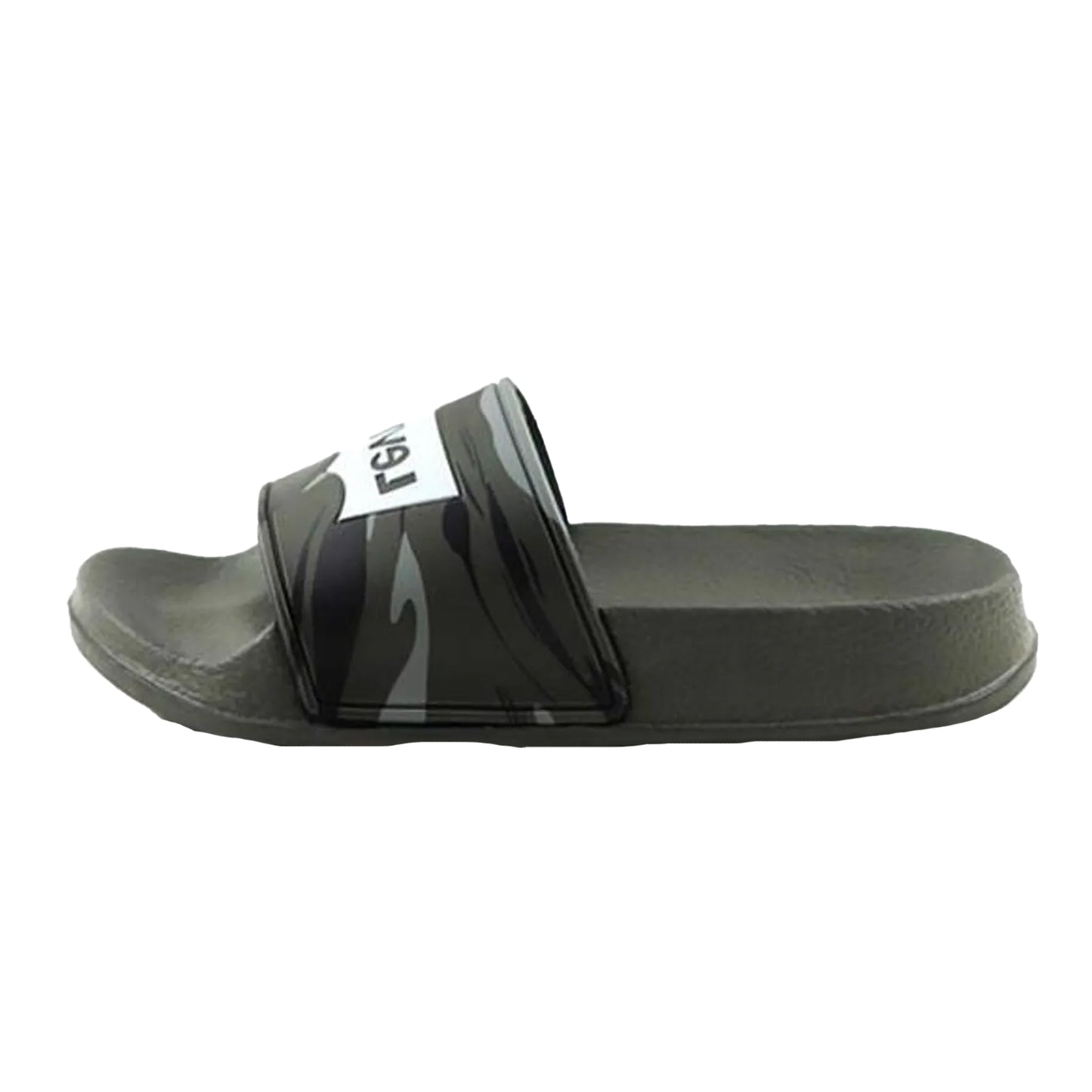 Green-Black - Back - Levis Boys Bat Wings Camo Sliders