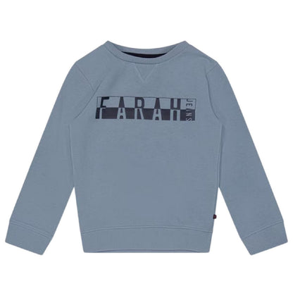 Blue - Front - Farah Boys Graphic Print Sweatshirt