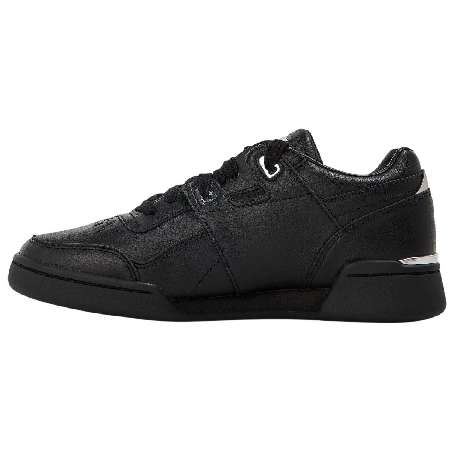 Black - Back - Reebok Mens Mallet Leather Workout Trainers