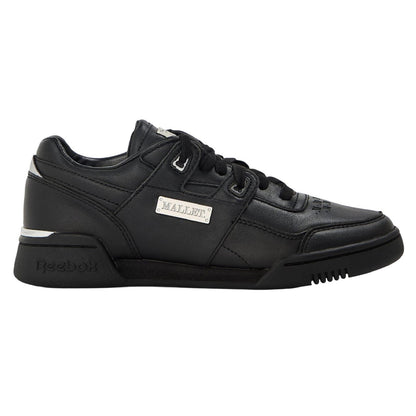 Black - Front - Reebok Mens Mallet Leather Workout Trainers