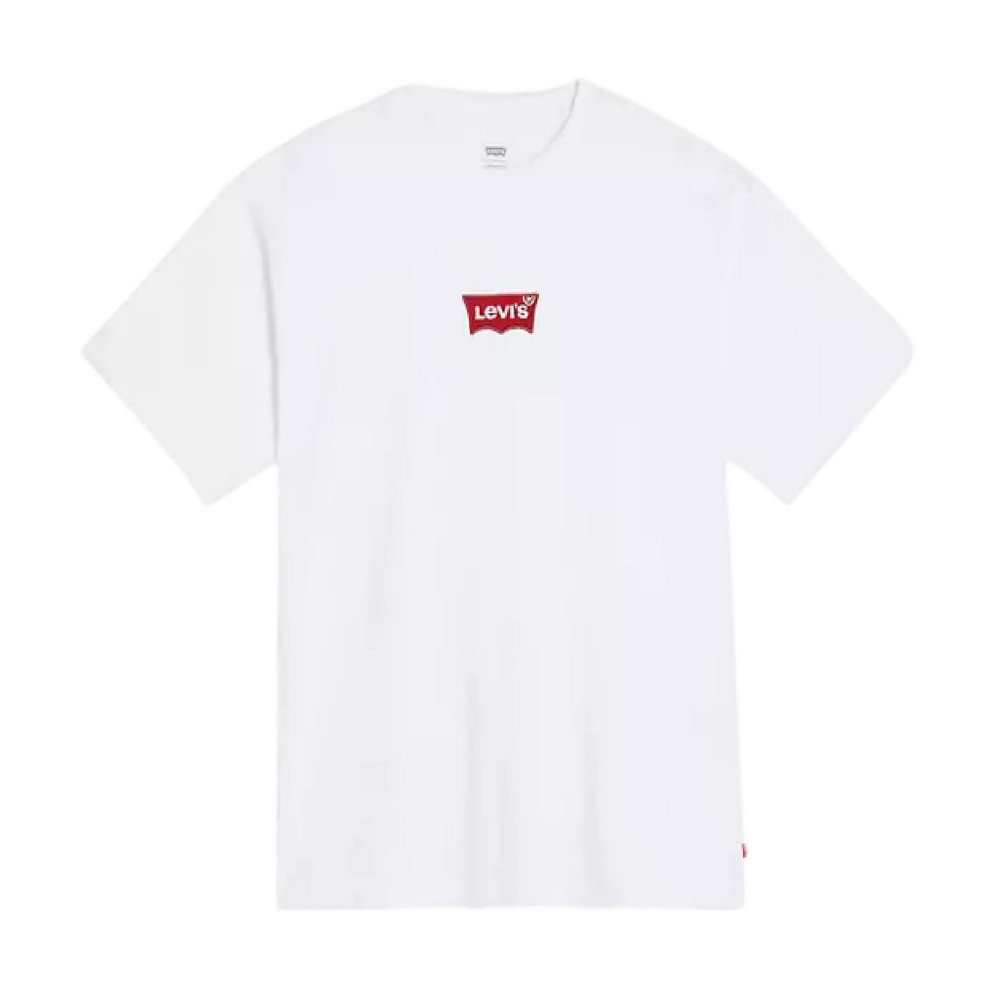 White - Front - Levis Mens Lettering Crew Neck T-Shirt