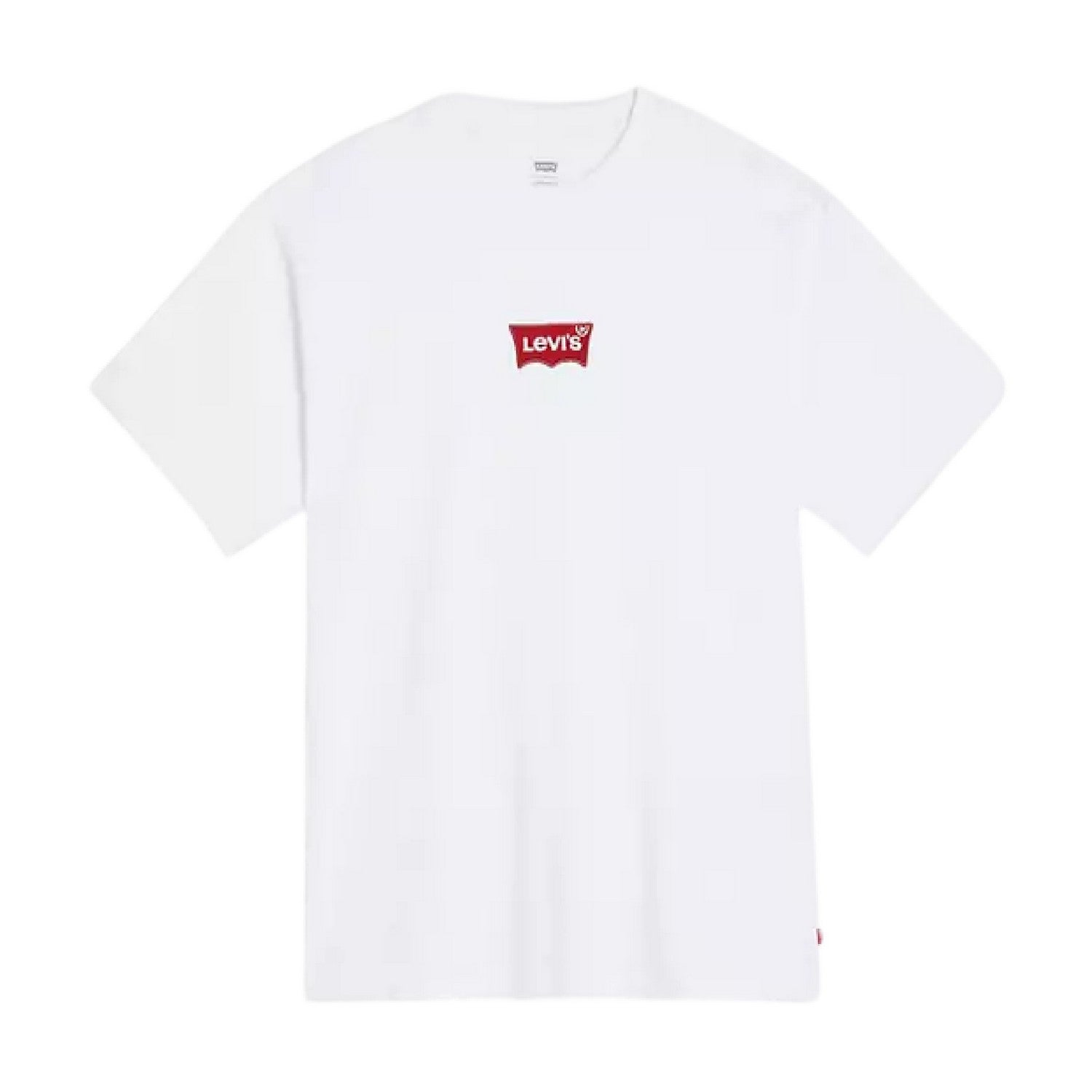 White - Front - Levis Mens Lettering Crew Neck T-Shirt