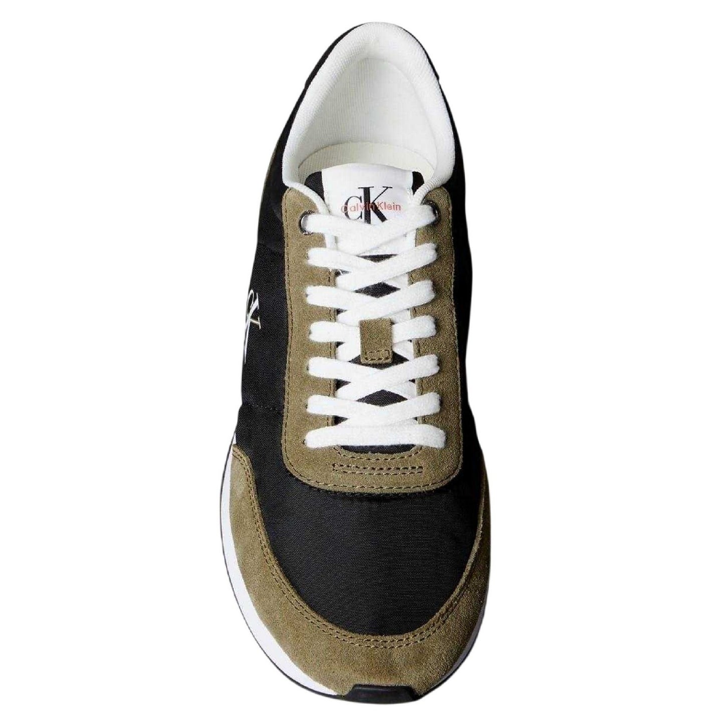 Black-White - Lifestyle - Calvin Klein Mens Retro Flat Trainers