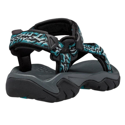 Blue-Black - Back - Teva Womens-Ladies Fi 5 Walking Sandals