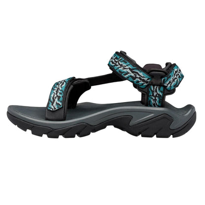 Blue-Black - Side - Teva Womens-Ladies Fi 5 Walking Sandals