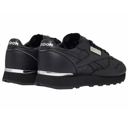 Black - Back - Mallet Mens Classic Leather Trainers