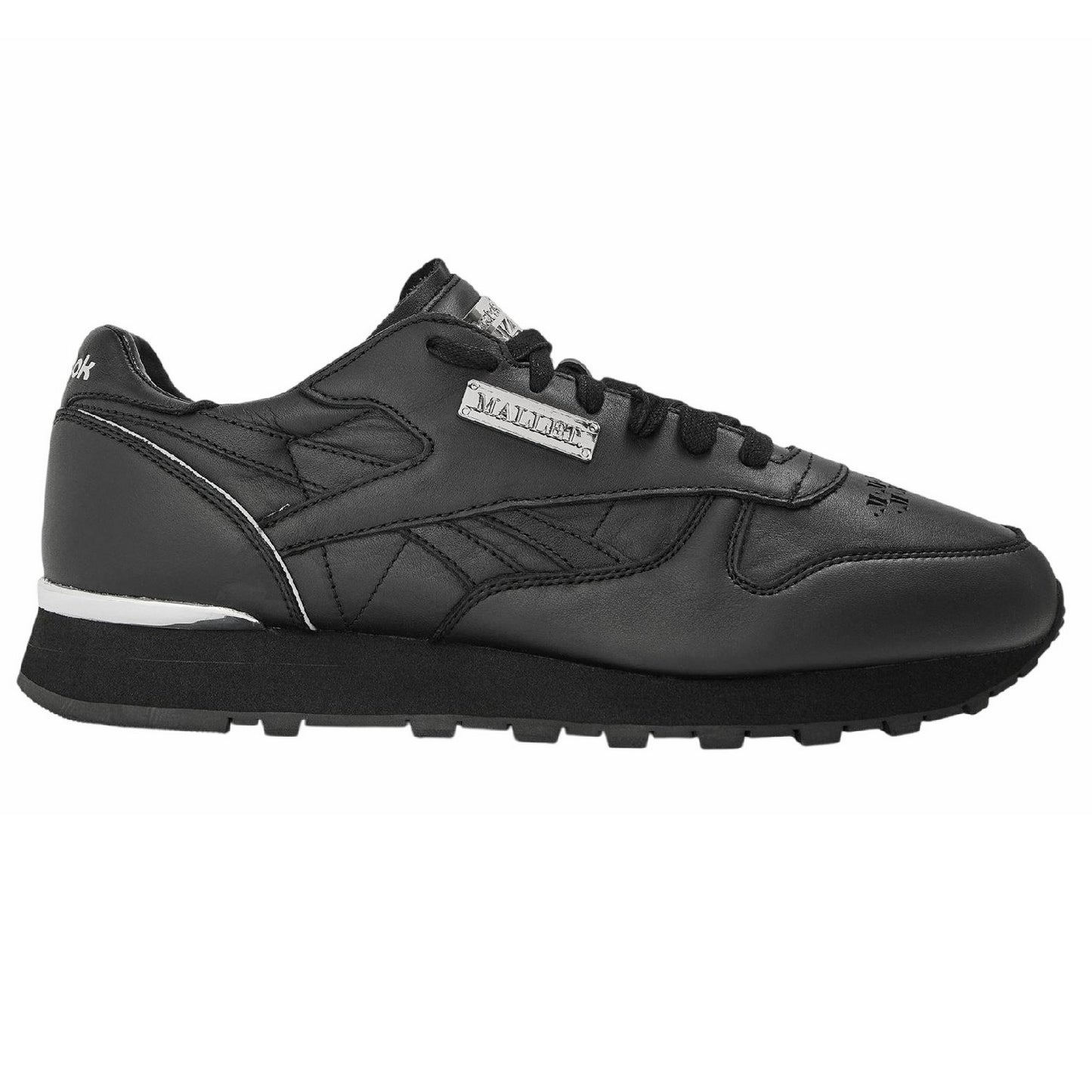Black - Side - Mallet Mens Classic Leather Trainers