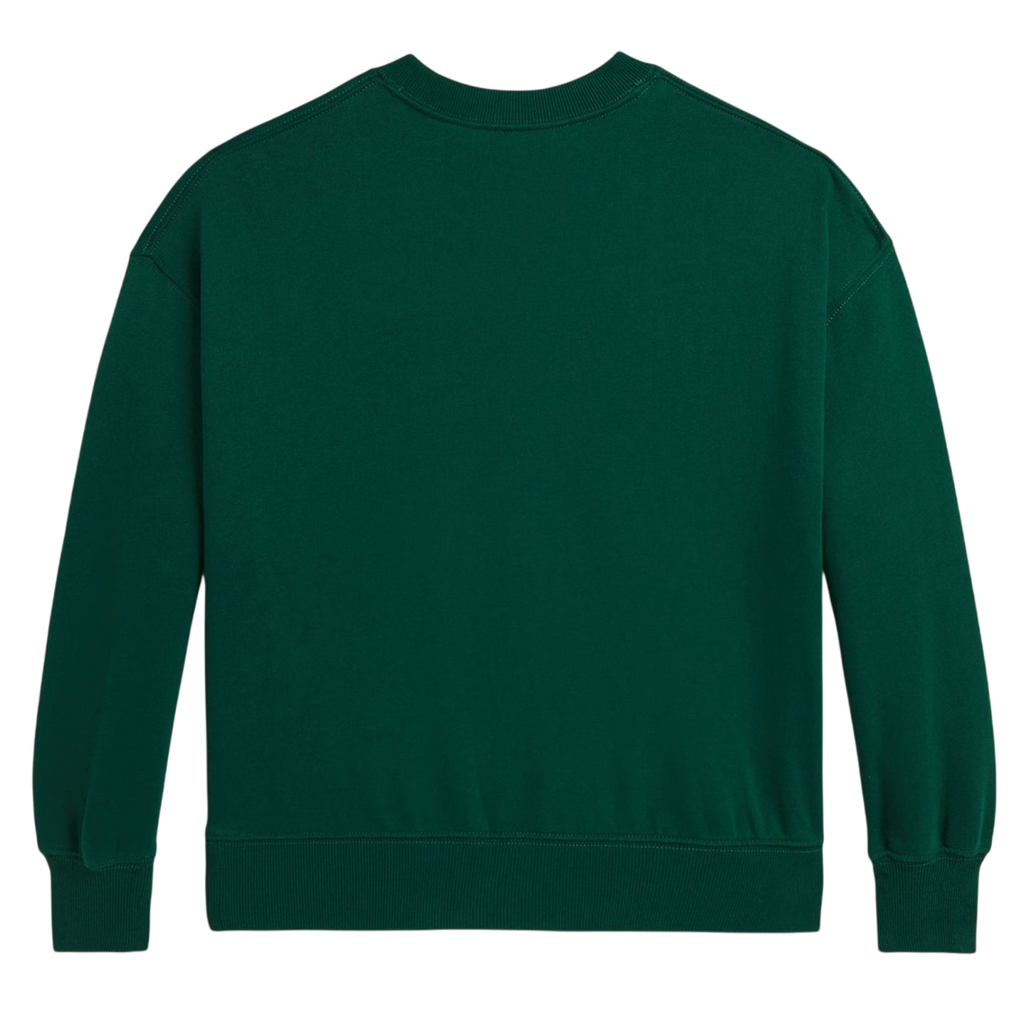 Forest - Back - Ralph Lauren Childrens-Kids Ribbed Collar Long-Sleeved Sweatshirt