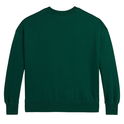 Forest - Back - Ralph Lauren Childrens-Kids Ribbed Collar Long-Sleeved Sweatshirt