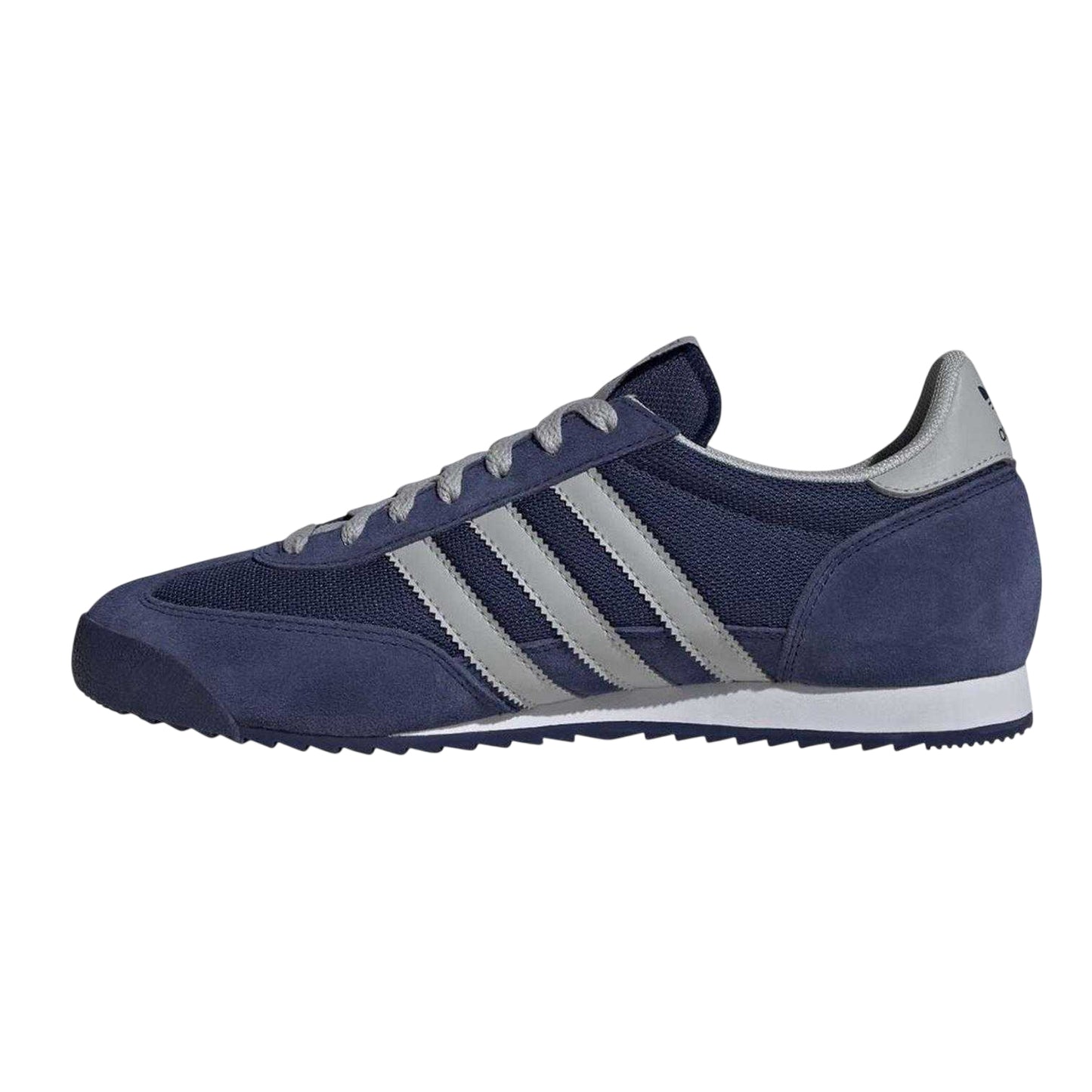 Dark Blue - Back - Adidas Mens Originals R71 Logo Suede Shoes