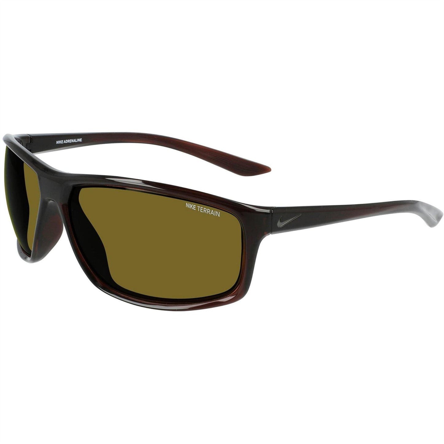 Brown-Terrain - Front - Nike Unisex Adult Adrenaline Rectangle Sunglasses