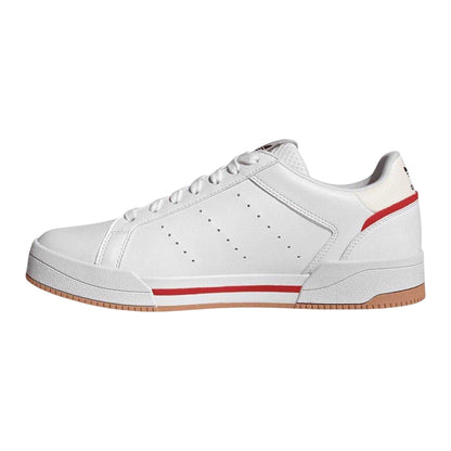 White - Back - Adidas Mens Tourino Coated Leather Trainers