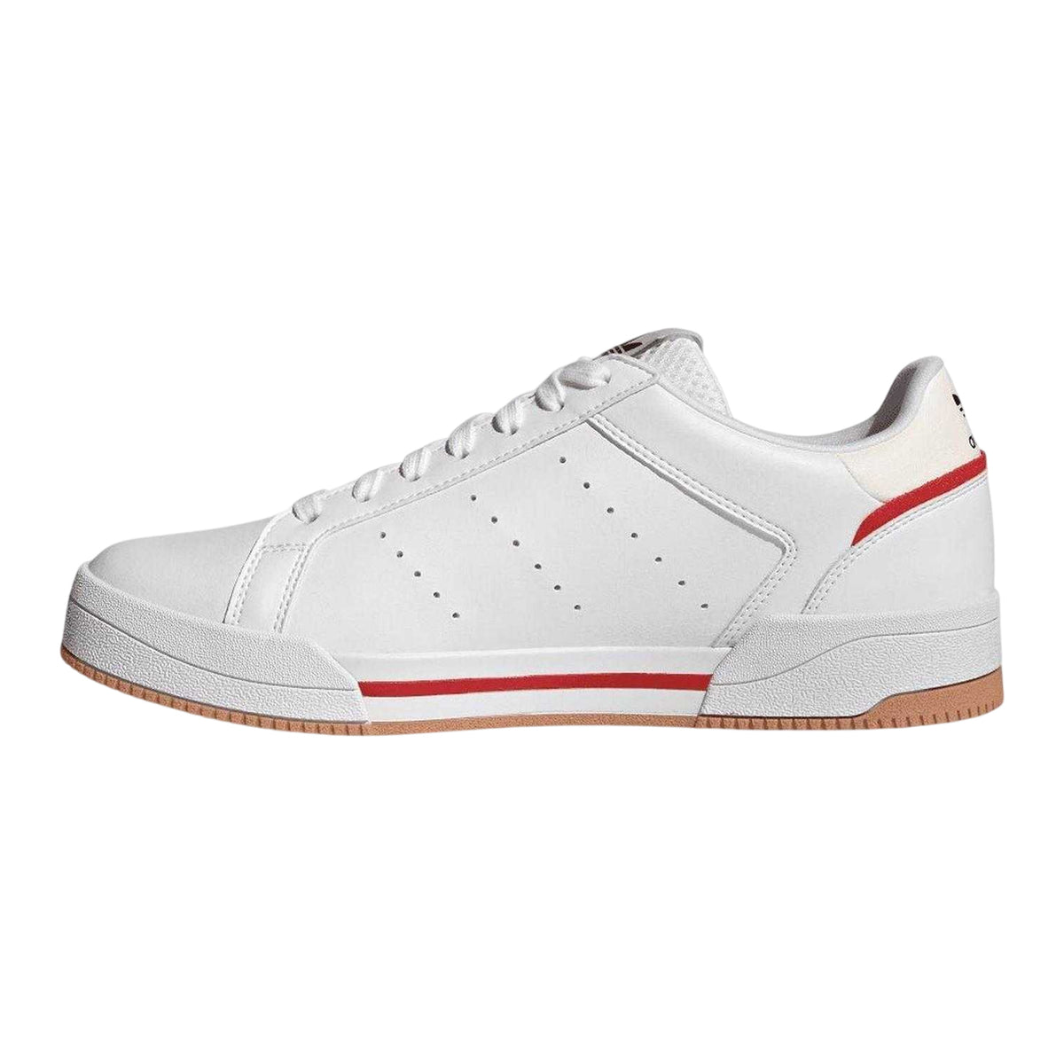 White - Back - Adidas Mens Tourino Coated Leather Trainers