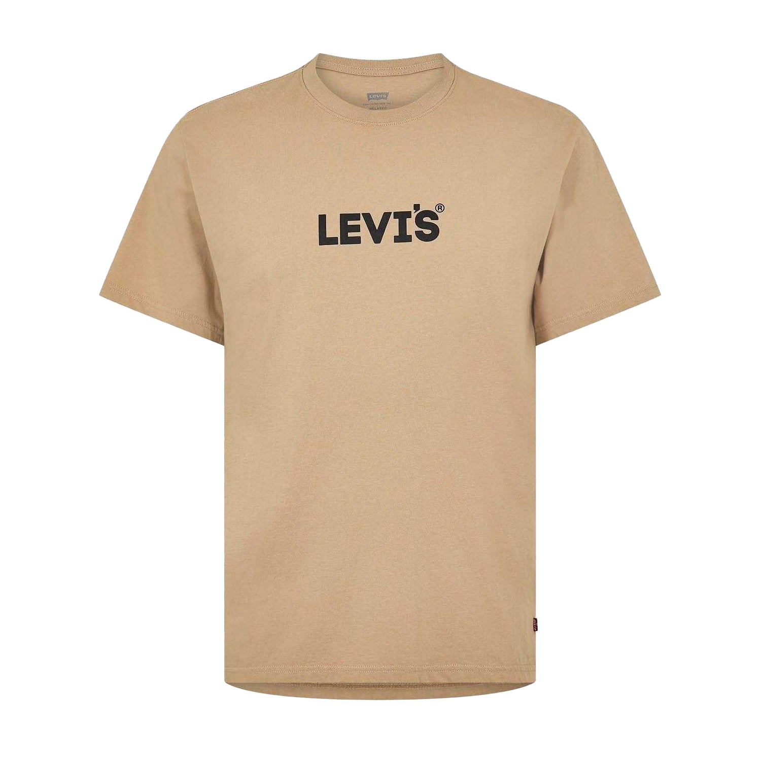 Kelp Green - Front - Levis Mens Varsity Circle Lettering Crew Neck T-Shirt