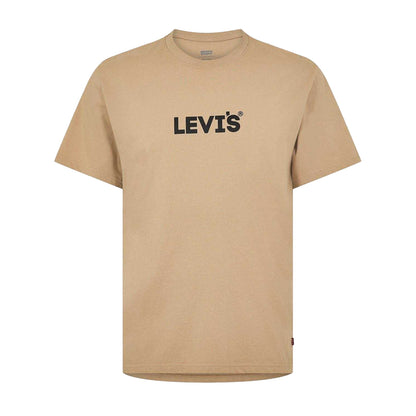 Kelp Green - Front - Levis Mens Varsity Circle Lettering Crew Neck T-Shirt