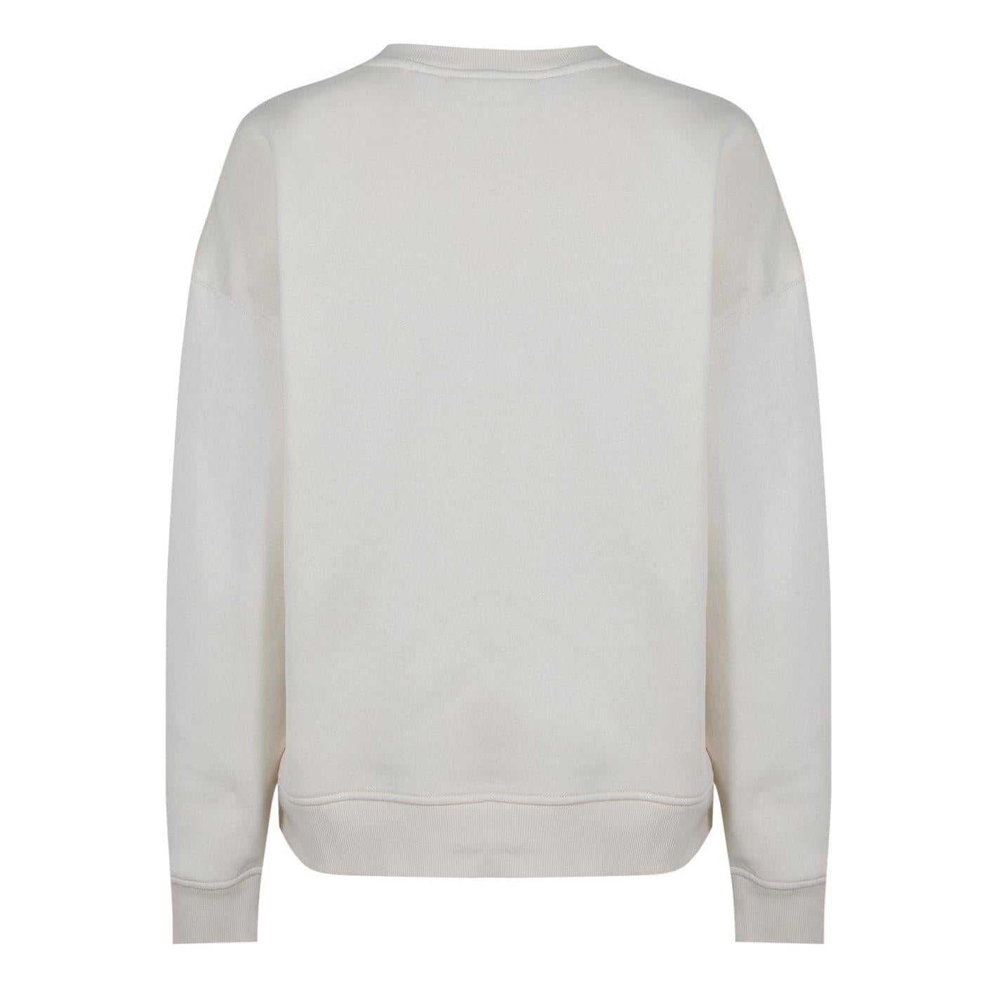 Birch - Back - Calvin Klein Womens-Ladies Regular Drop Sleeve Sweatshirt