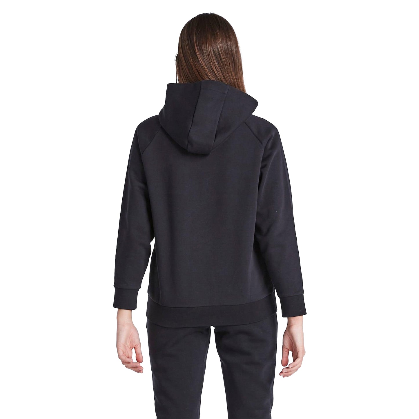 Black - Back - SikSilk Girls Essentials Pullover Hoodie