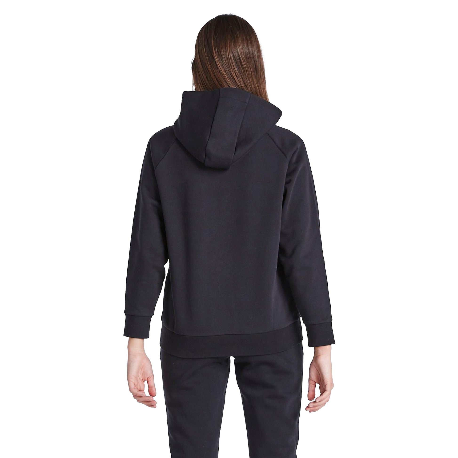 Black - Back - SikSilk Girls Essentials Pullover Hoodie