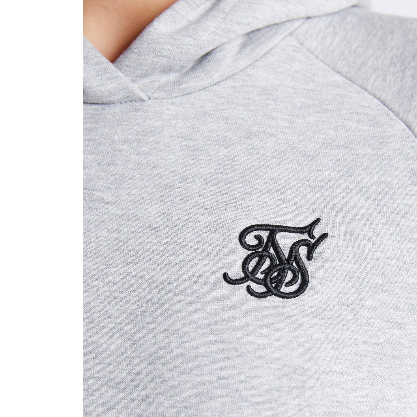 Grey Marl - Lifestyle - SikSilk Girls Essentials Pullover Hoodie