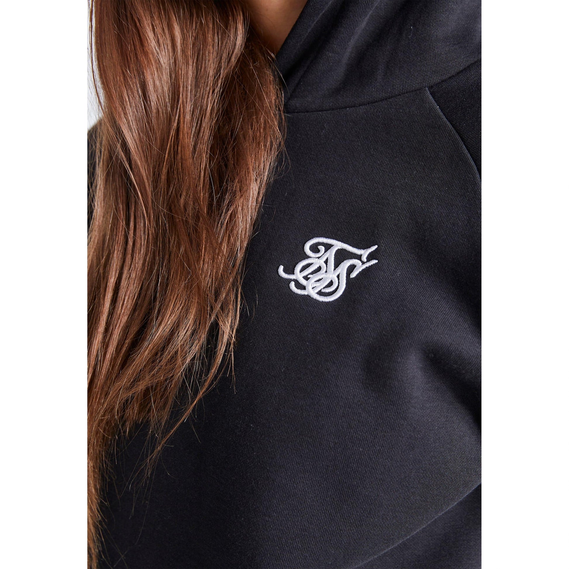 Black - Lifestyle - SikSilk Girls Essentials Pullover Hoodie