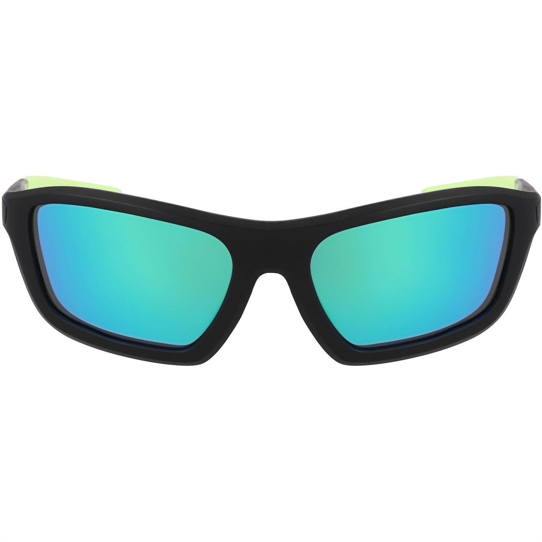 Black-Green - Back - Nike Mens Brazer Rectangular Sport Sunglasses