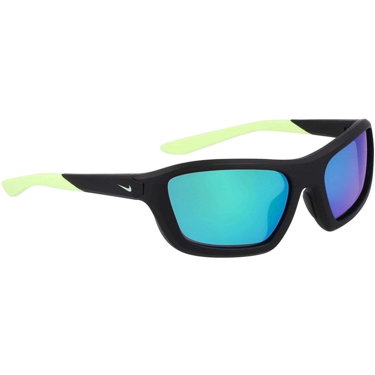 Black-Green - Front - Nike Mens Brazer Rectangular Sport Sunglasses