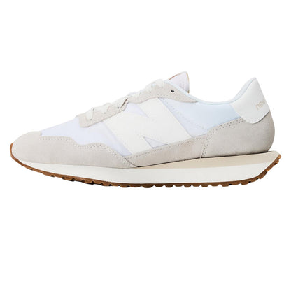 White-Gum - Side - New Balance Womens-Ladies 237 Classic Suede Trainers